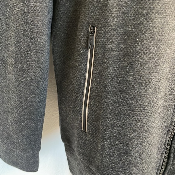 NWT Spyder Grey Full Zip Drawstring Hoodie Jacket Top - Picture 4 of 8